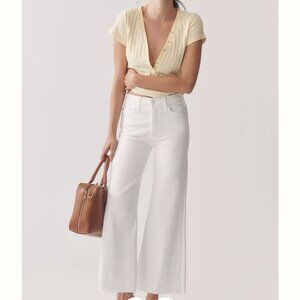 MOTHER The Hustler Roller High-Rise Ankle Jeans
